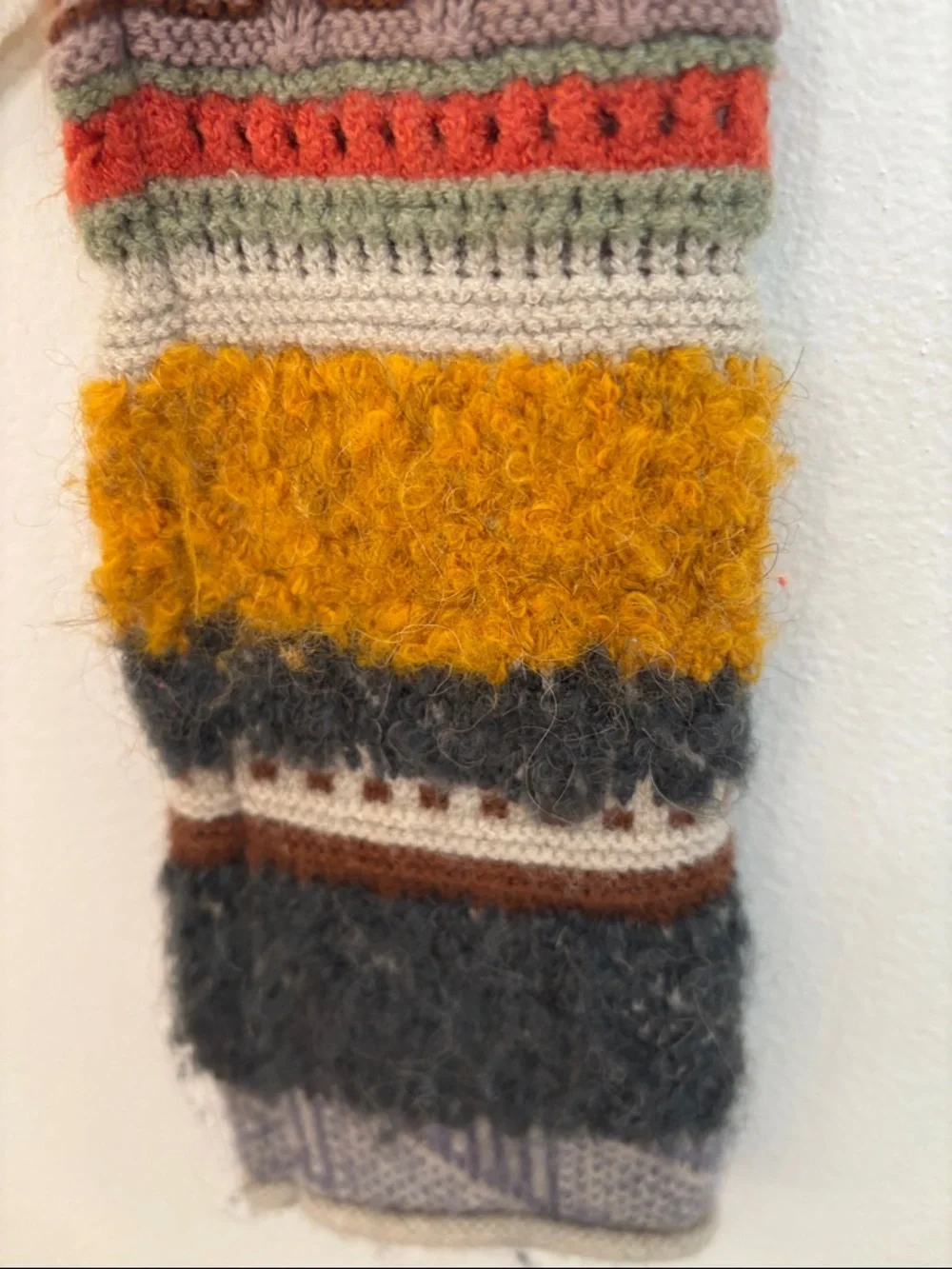 Free People Mixed-Up Cuff Thermal Top Ivory Combo Size S - Picture 4 of 11